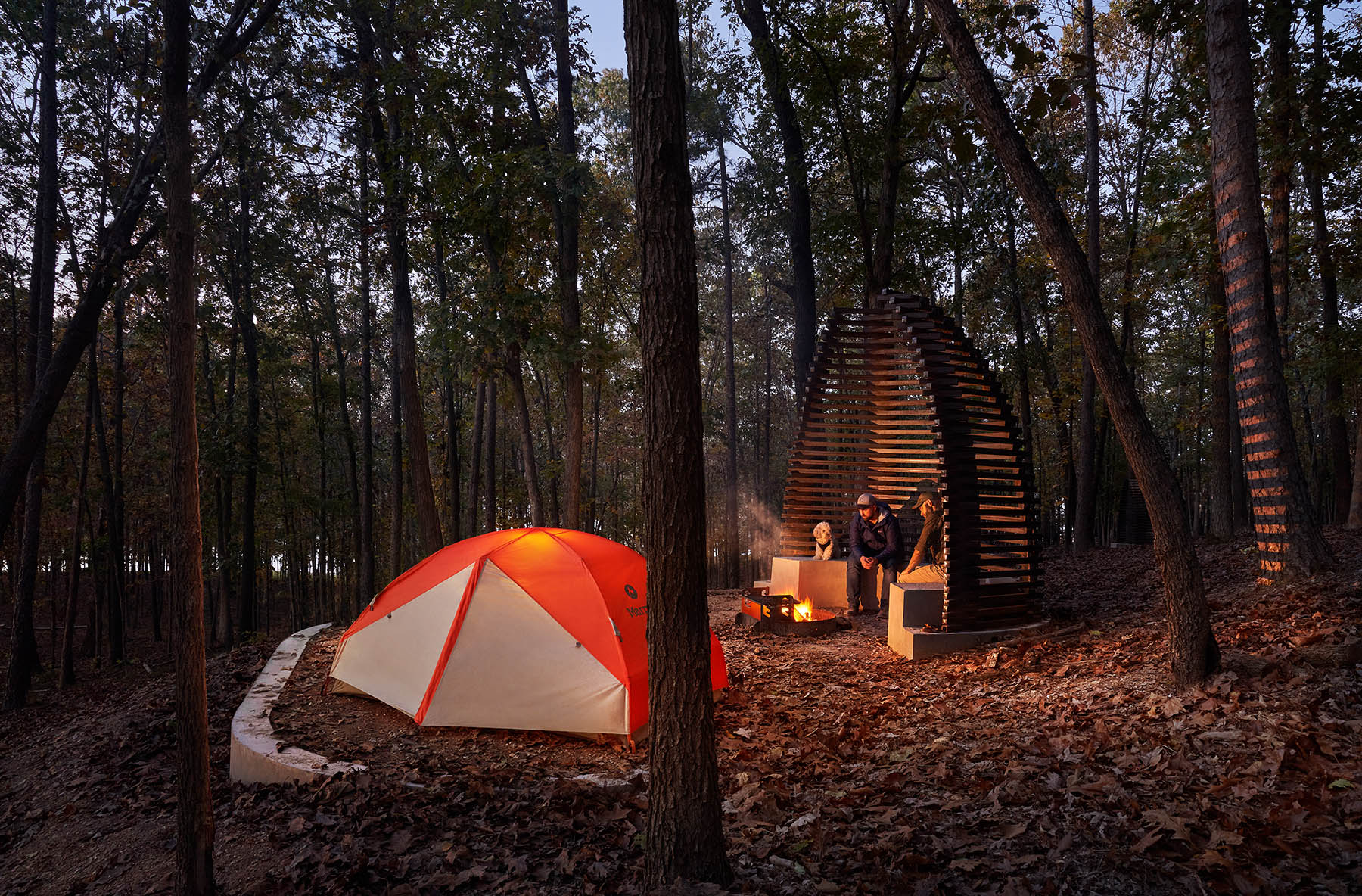 Camping at Hobbs State Park Conservation Area hike bike in site