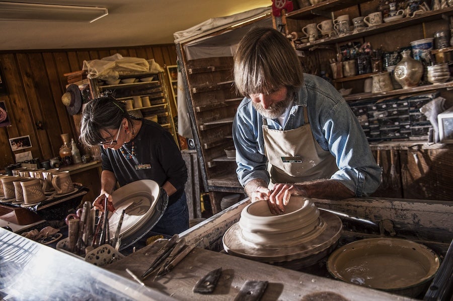 Craft Village pottery makers